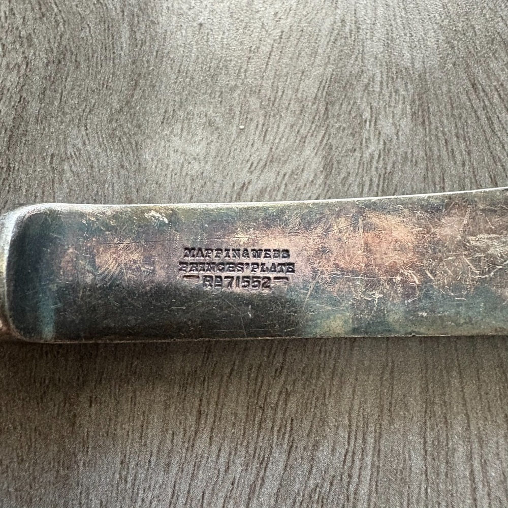 Vintage Mappin & Webb Silver Plated Princes' Plate Butter Spreader Knife - Picture 7 of 9